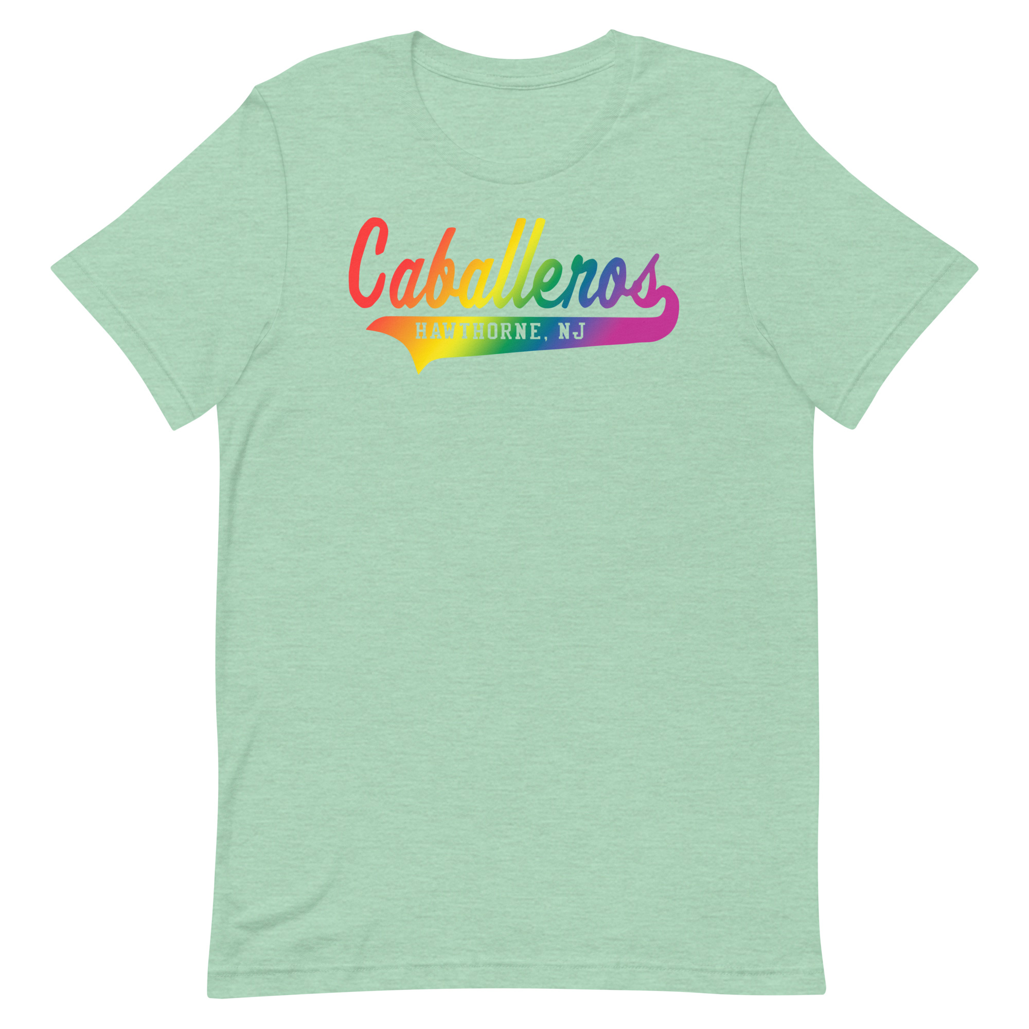 Pride Rainbow Swish T-Shirt - Hawthorne Caballeros Drum & Bugle Corps