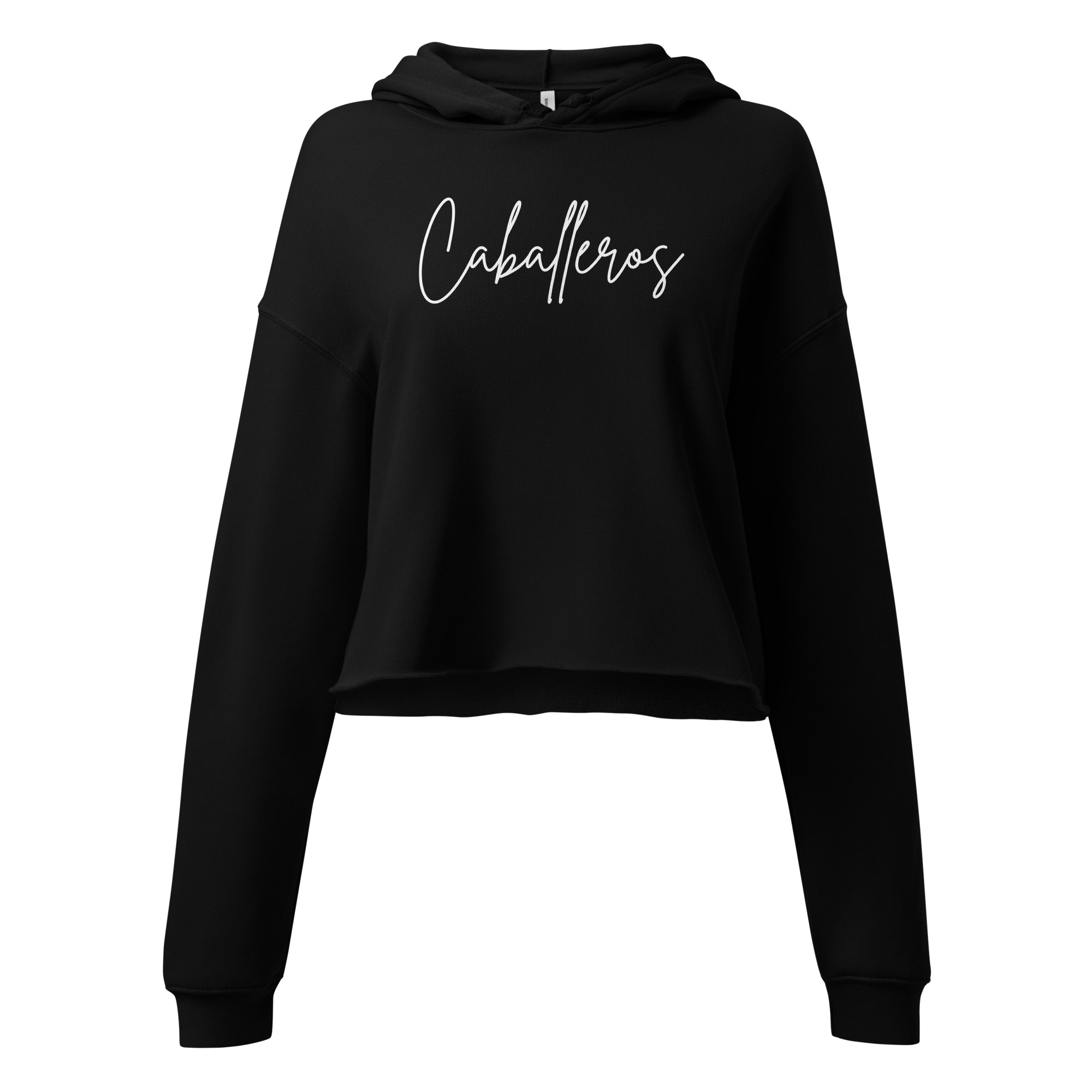 Simple Script Crop Hoodie