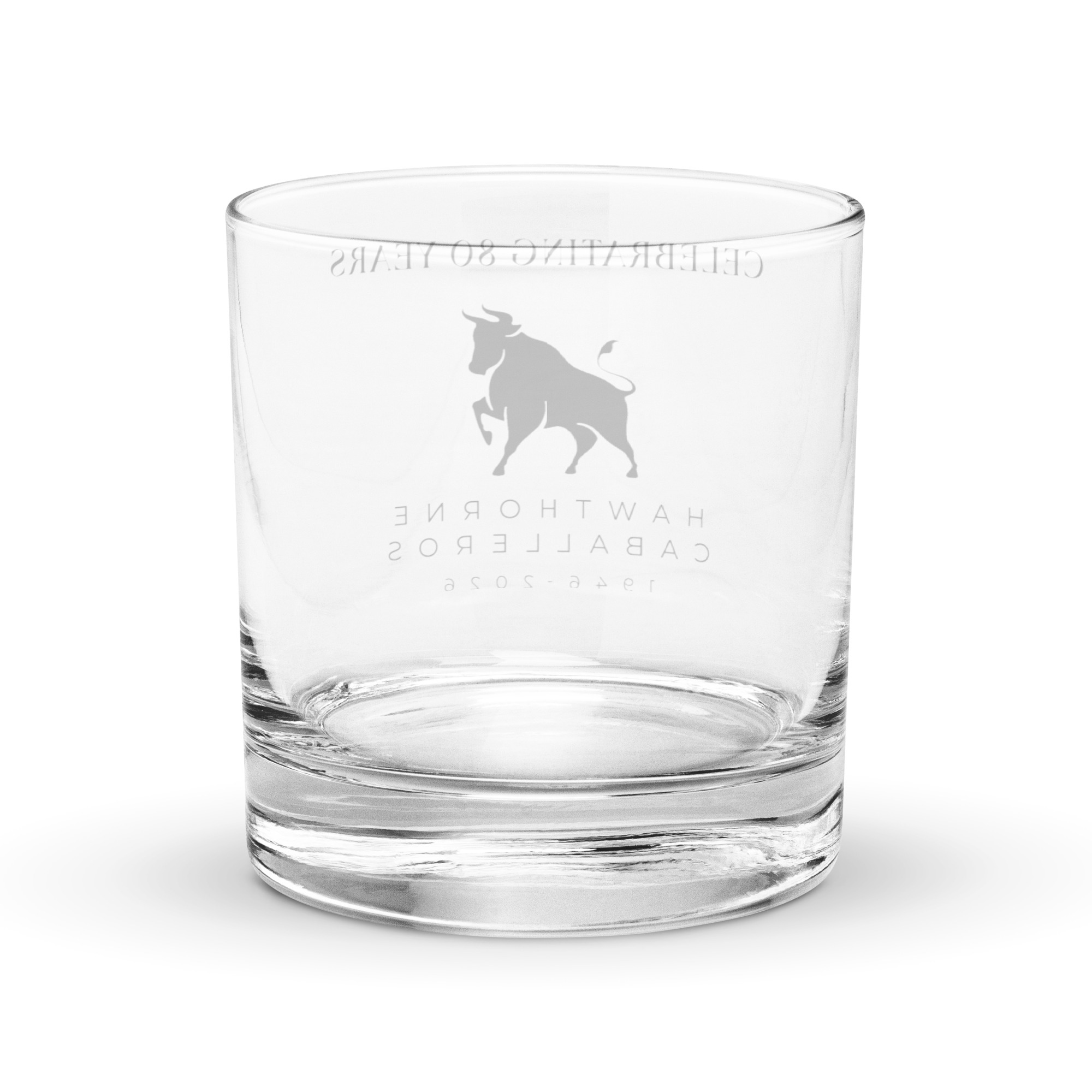80th Anniversay Limited Edition Bull Rocks Glass - Image 4
